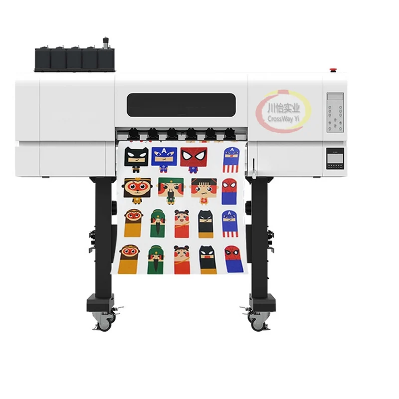 High Quality 60cm UV Dtf Printer Roll to Roll Equipped with XP600 Heads Film Transfer Machine