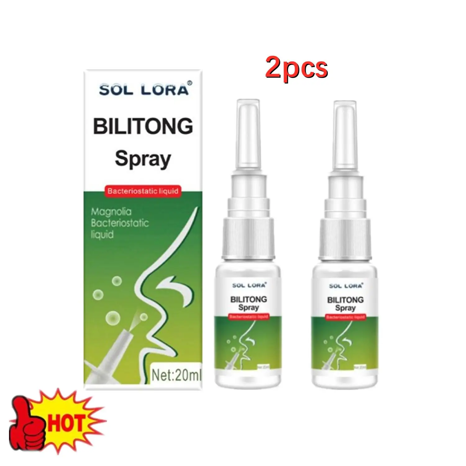 2pcs Nasal Spray Treatment Chronic Sinusitis Nasal Discomfort Nasal Drop Nose Itch Cool Herb Ointment Spray Health Care 20ml