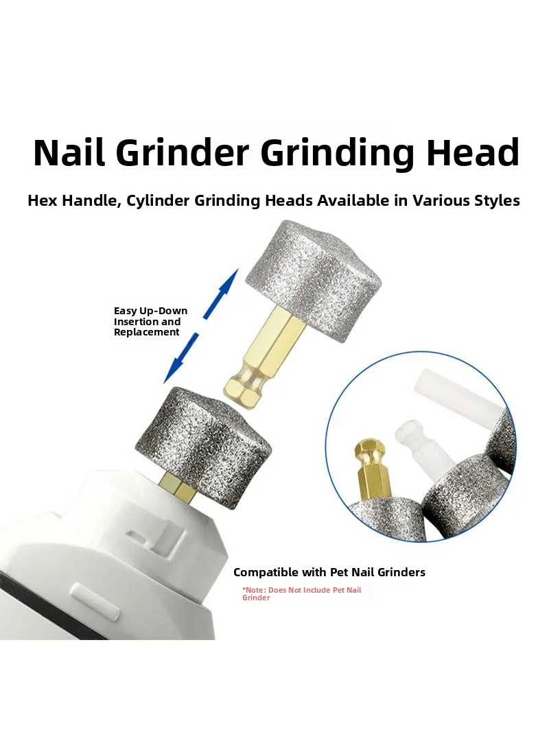 Pet Nail Grinder Grinding Head Diamond Sandwheel  Dog Nail Grinder Pet Nail File Tool for Cats And Dogs Nail Care