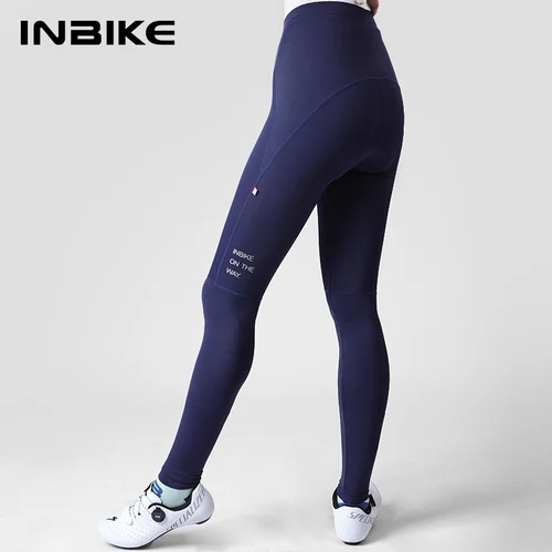 INBIKE 2024, pantalones de ciclismo para mujer, mallas largas acolchadas para bicicleta, Legging para montar con bolsillos, pantalones para ciclismo de montaña MTB, accesorios