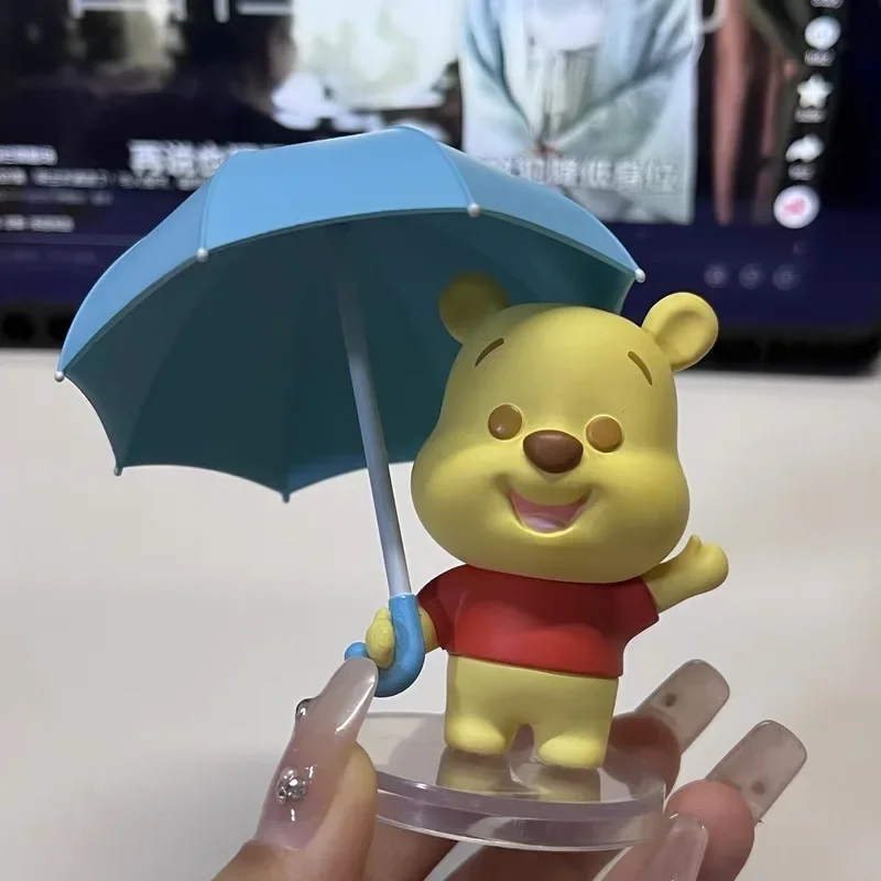 Disney Animation Winnie The Pooh Series Rainy Season Theme Desktop Model Ornaments Doll Peripheral Birthday Toys Christmas Gifts