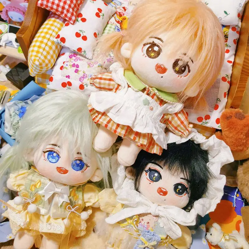 

20cm IDol Cotton Human Doll Anime Plush For Fans Customization Star Doll Cute Stuffed Anime Figure Kids Toys Gift High Quality