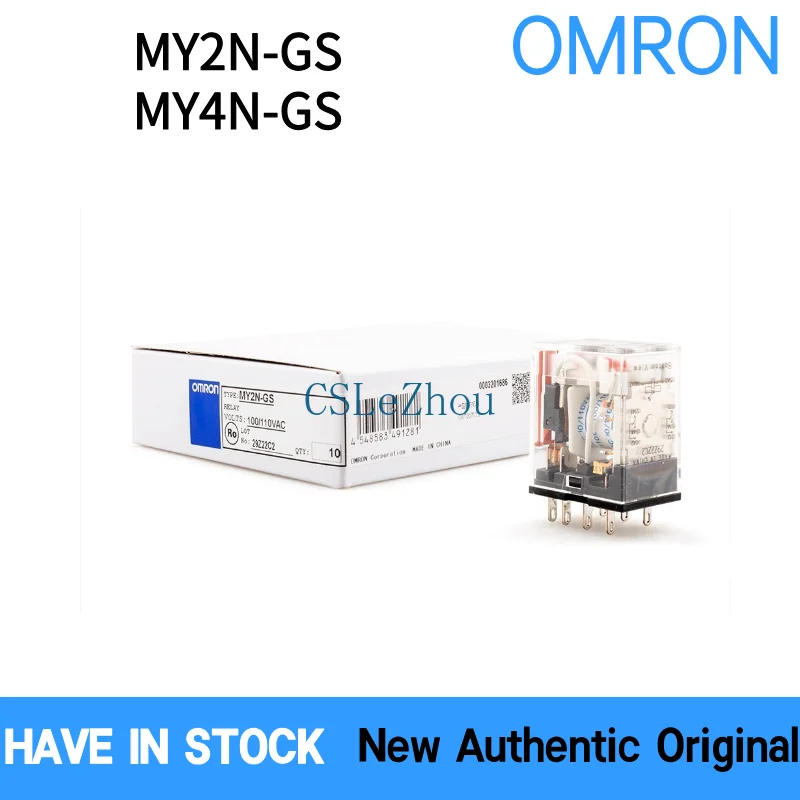

10pcs OMRON General-purpose Relay MY2N-GS MY4N-GS New Authentic Original Intermediate Relay AC/DC12