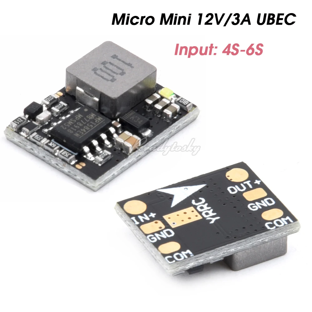 Wejście Micro Mini 12V 3A BEC UBEC 4S-6S do sterowania lotem BF RC Quadcopter Przełącznik zdalnego sterowania