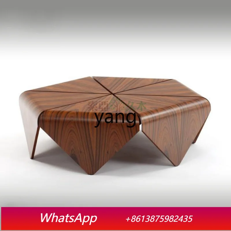 

CXM Modern Simple and Irregular Log Side Table Coffee Low Table