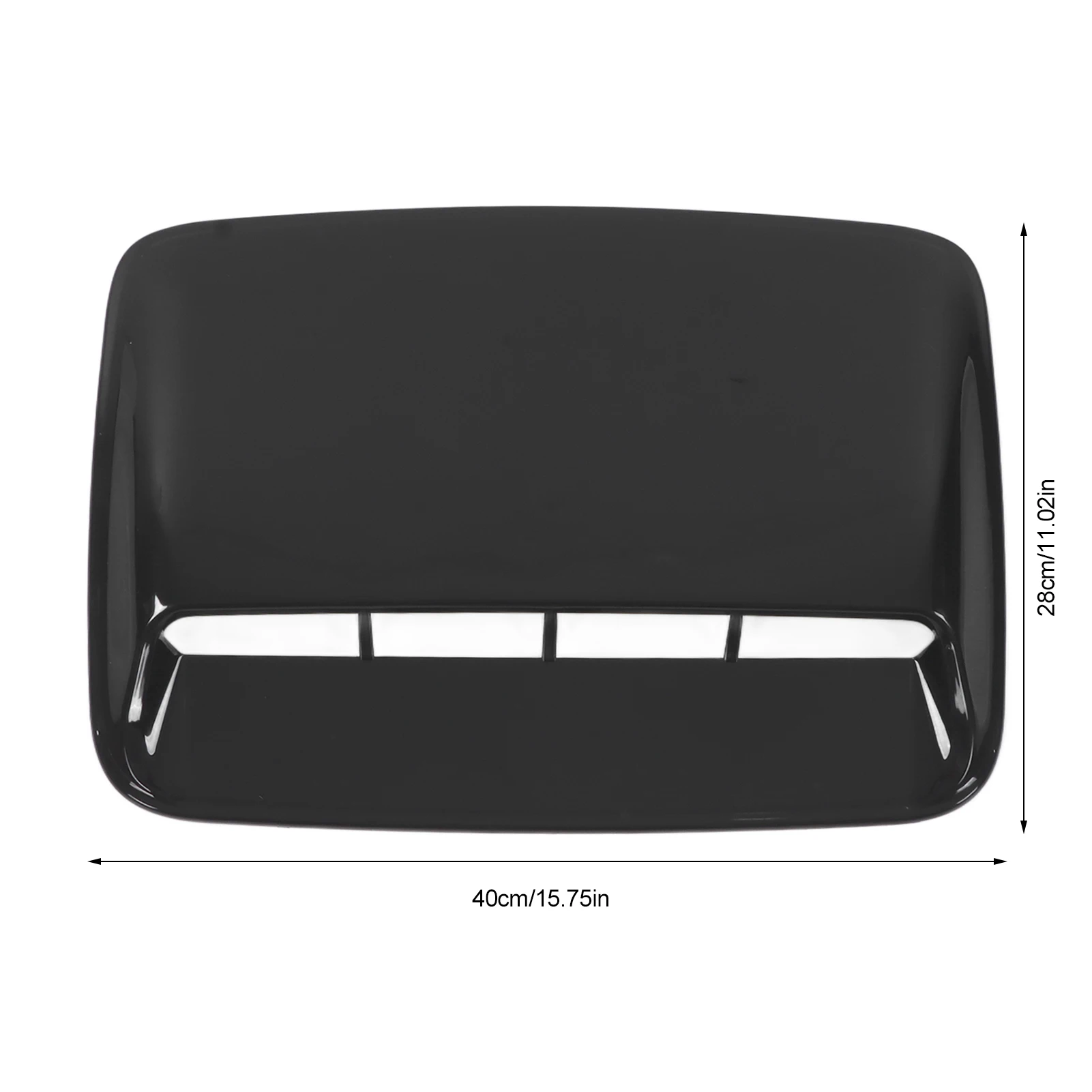 Engine Hood Air Vent Cover Glossy Black ABS Car Bonnet Cover Universal for Car Modification Auto Parts