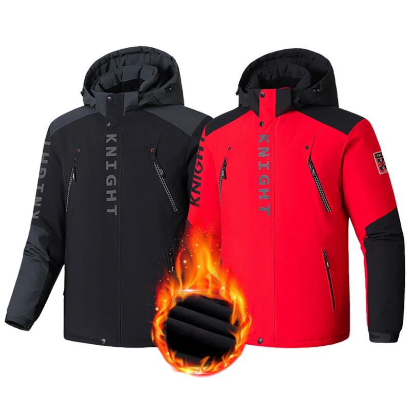 

Winter Men Ski Jacket Thick Warm Windproof Male Snowboard Snow Ski Coat Male Ski Equipment Outdoor Camping Brand