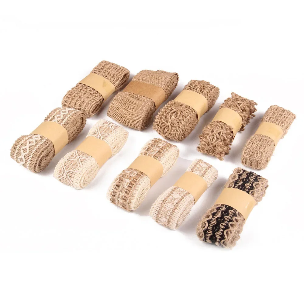 Cordons en lin et chanvre, 2yards, corde pour attacher la toile de jute, ficelle de ficelle, bricolage, décoration artisanale, Corde de Jute, sangle en lin