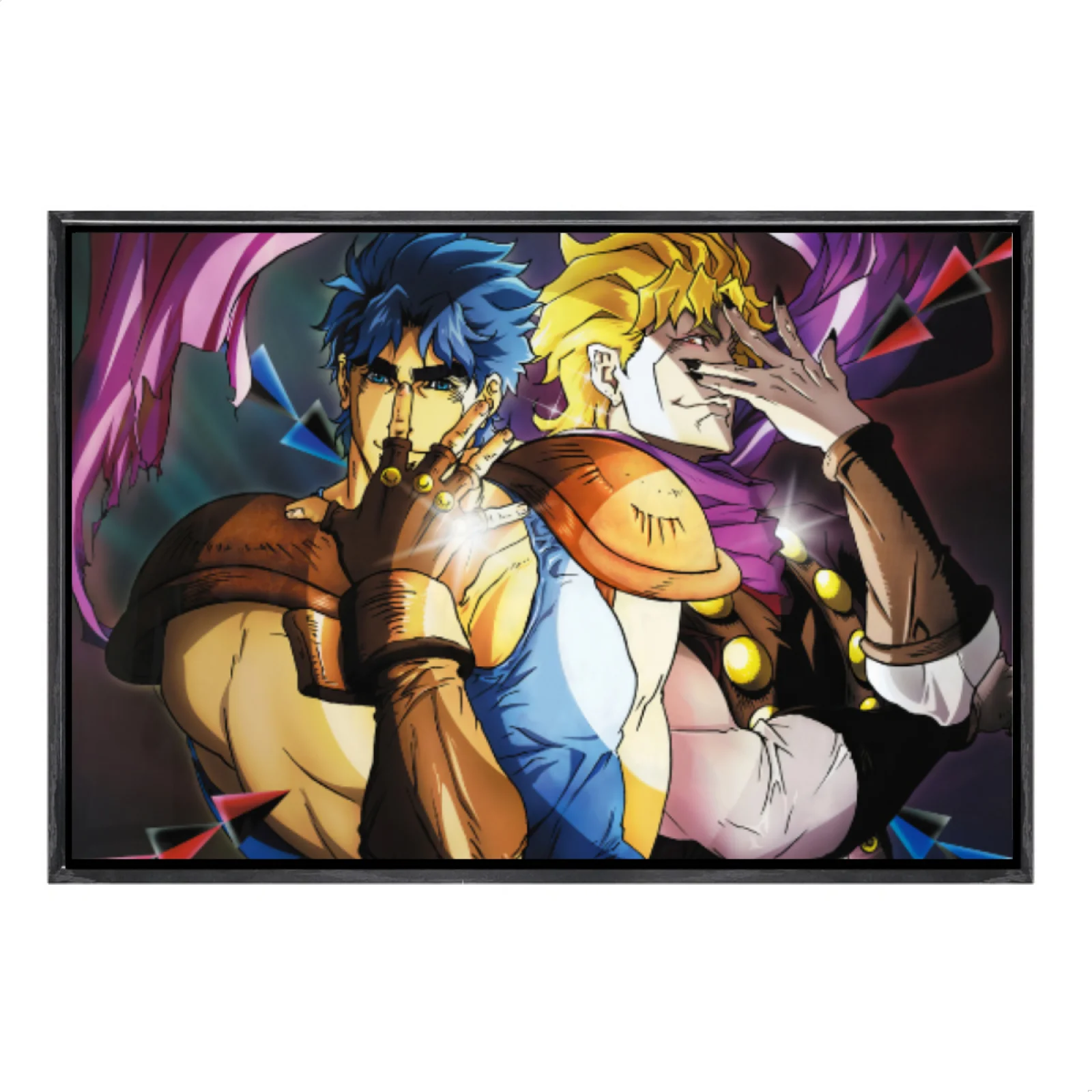 

Японская манга «Невероятные приключения Джоджо», многоразмерный холст, постер в двойной рамке, настенное искусство, домашний декор, домашний декор