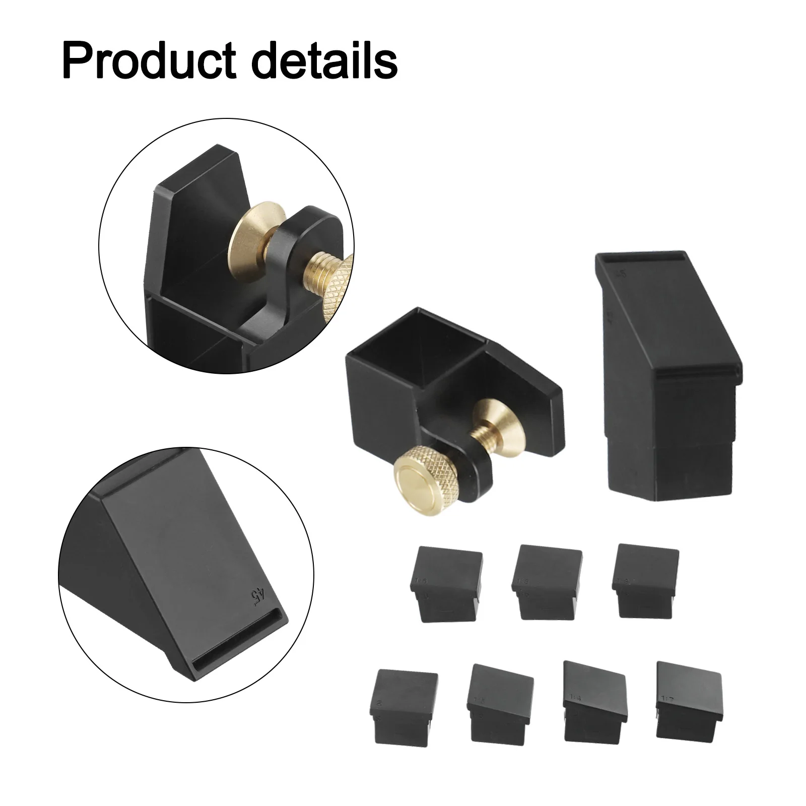 

Woodworking Dovetail Saw Gauge with Magnetic Stability Includes 6 Modules for Precision Cutting at Various Angles