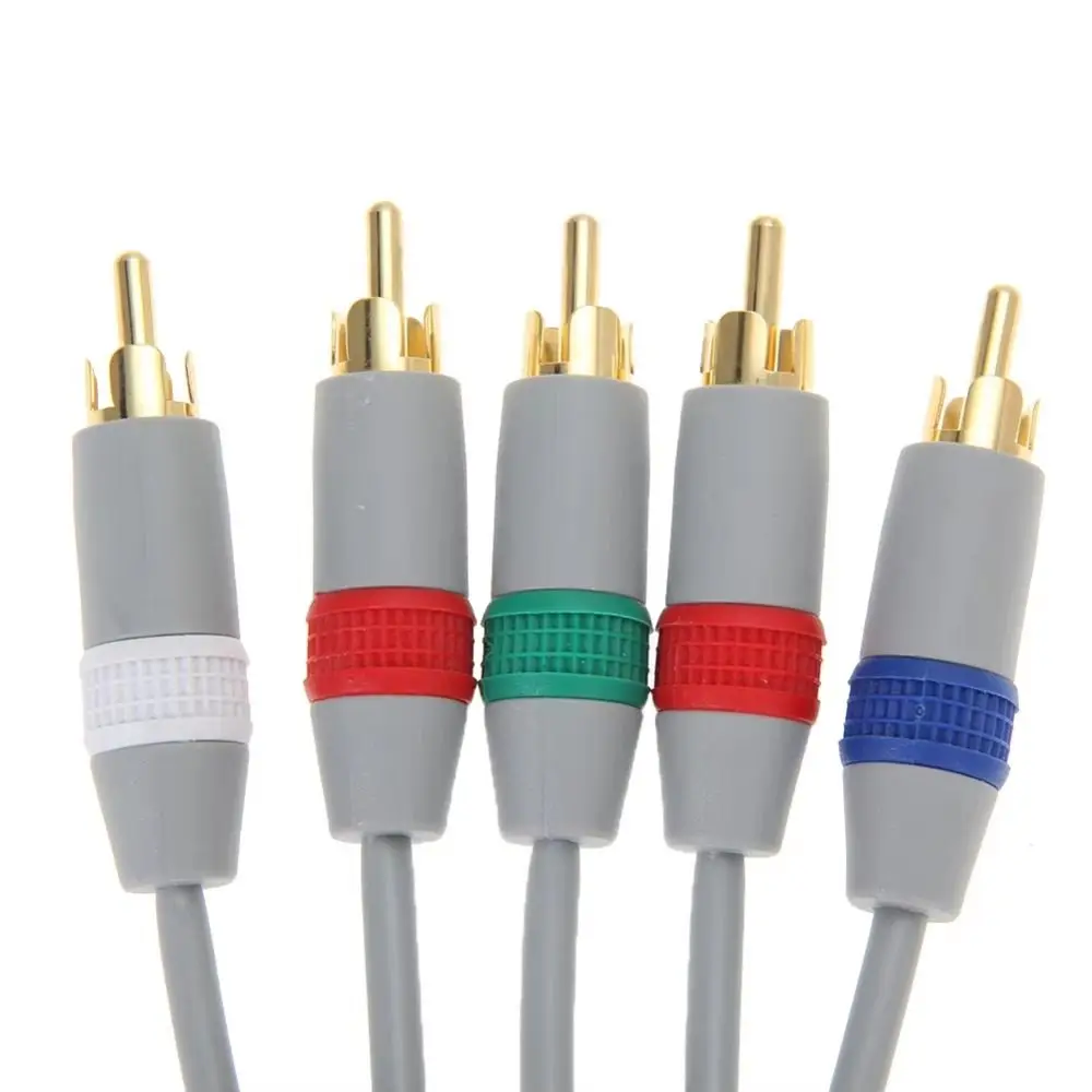 5 in 1 Wii/Wiiu Component Cable Fast Charging Universal Wii Game Cable 1080P Multifunctional Audio Video TV Connector Cable