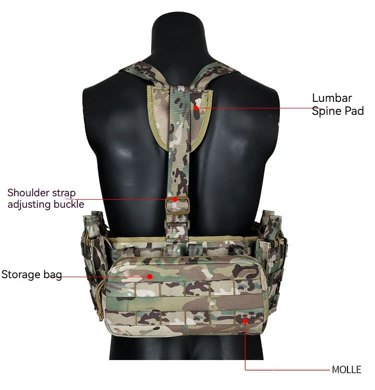 Outdoor Sports CS Tactical Bibs Tactical Sling Bibs Anti-slip Loading Unloading Combat Vests For Hunting and Training Equipment