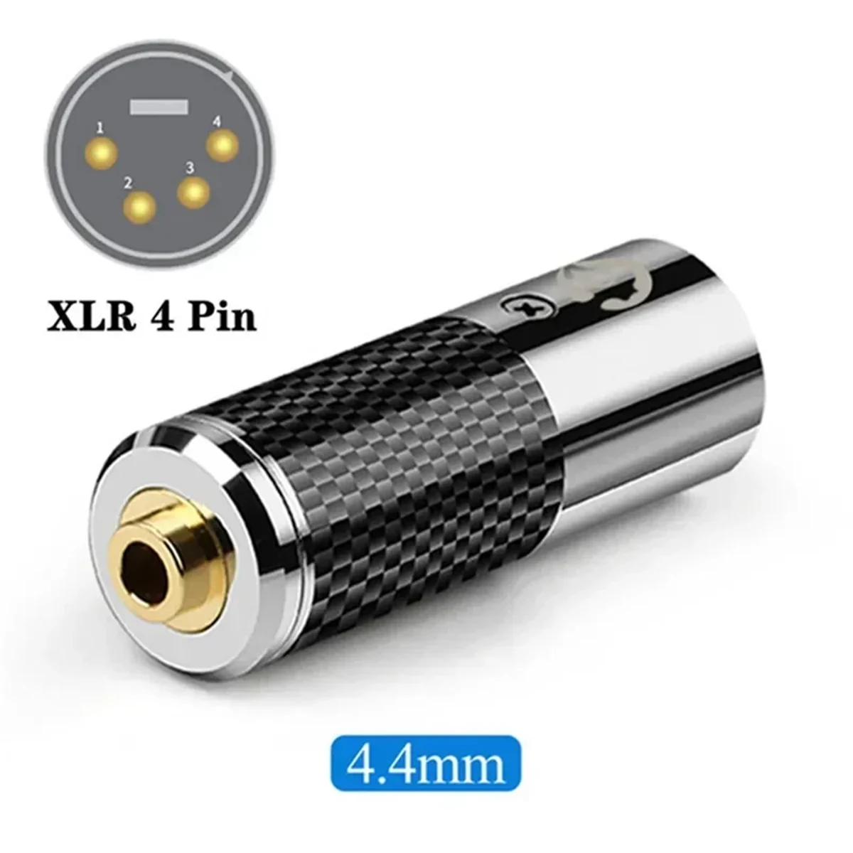 

X61A_DAC Decoder 4 Pin XLR Connector To Jack Plug Audio Adapter 4.4mm