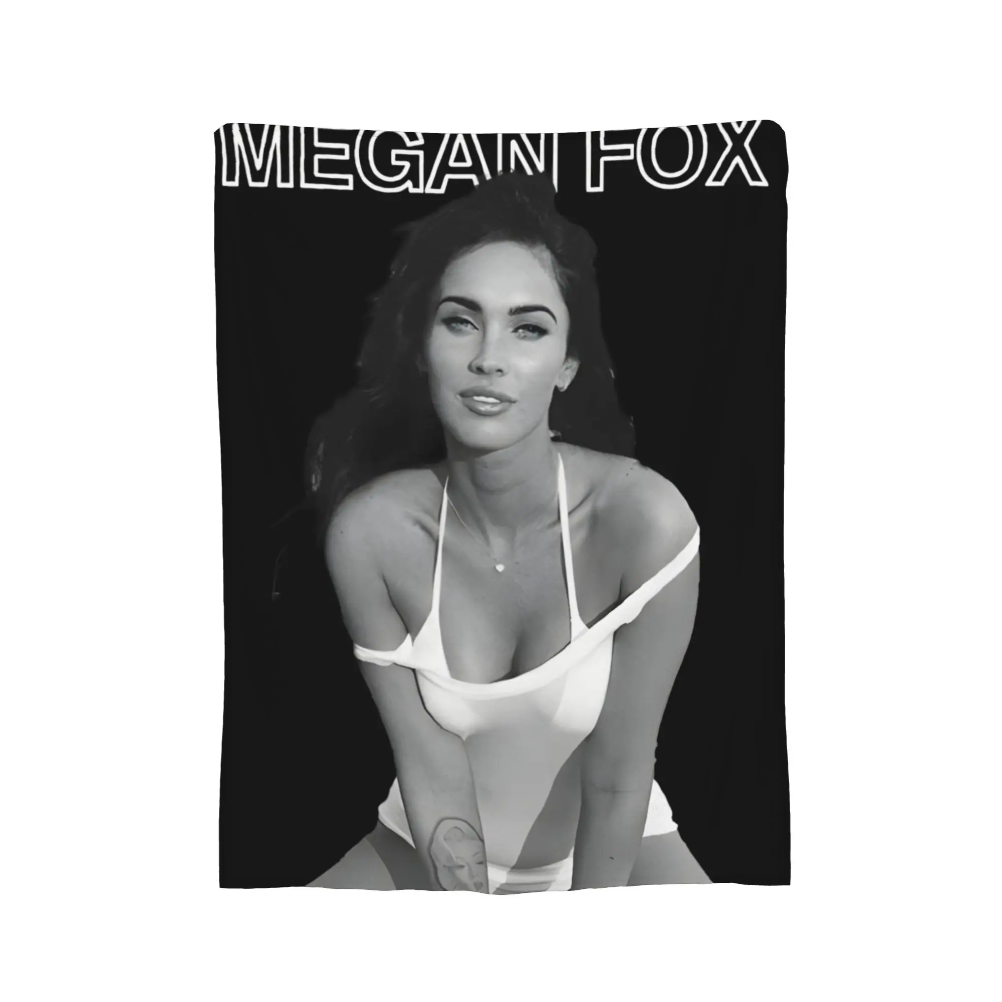 Megan Fox Aura Blanket  Wool Funny Breathable Throw Blankets for Chair Covering Sofa Textile Decor