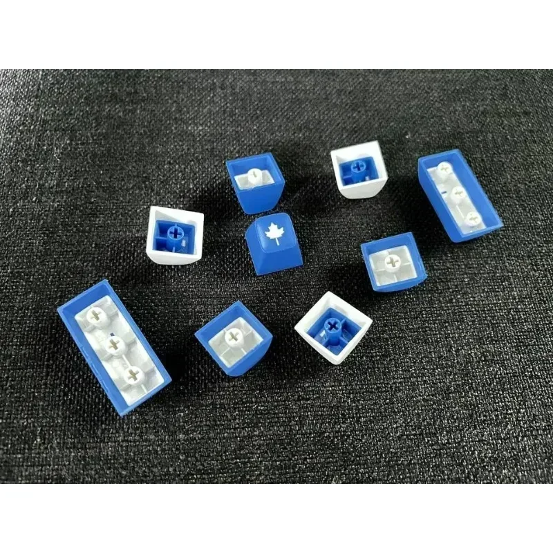 Mechanical Keyboards DIY Keycap Set Grey White Blue Keycap Sets ABS Double Shot SA Profile Custom Keycaps