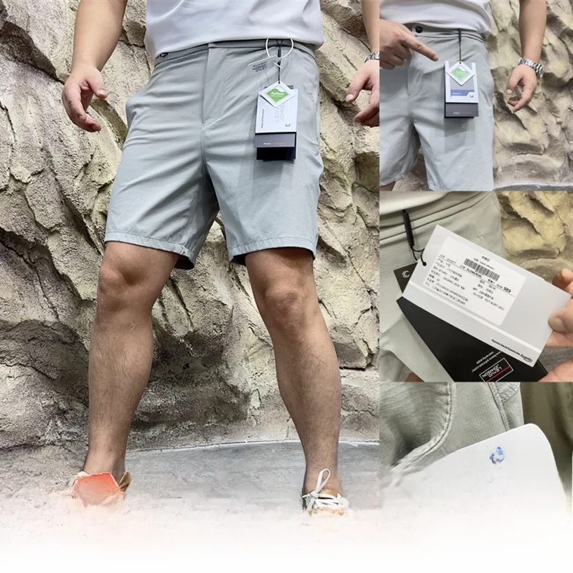 

Leavo Johnson Premium Lightweight Slim Fit Cool Sport Casual Versatile orts Straight Leg ort Pants for Young Men Summer Wear