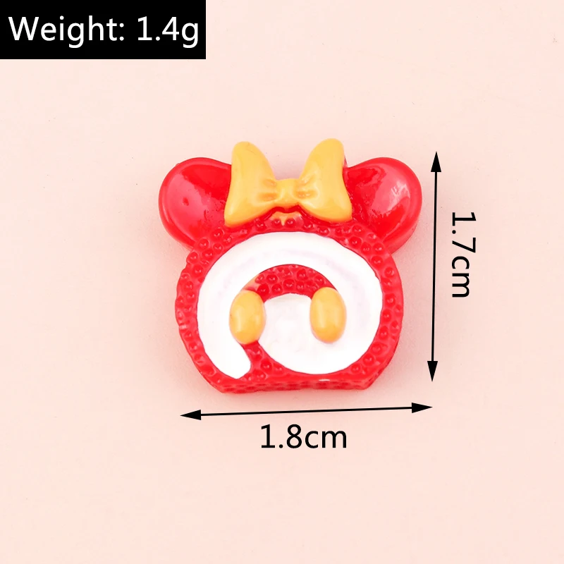 Leslie 10 Stück süße 3D Mini Lebensmittel Harz Eistüte Charms Anhänger für DIY Schmuckherstellung Zubehör Ohrring Halskette Handwerk – Detail 7