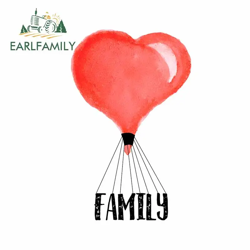 

EARLFAMILY 13 см x 8,4 см наклейки для автомобиля с сердечками, для семьи, на холодильник, на лобовое стекло, персонализированные наклейки, мультяшные украшения для ноутбука