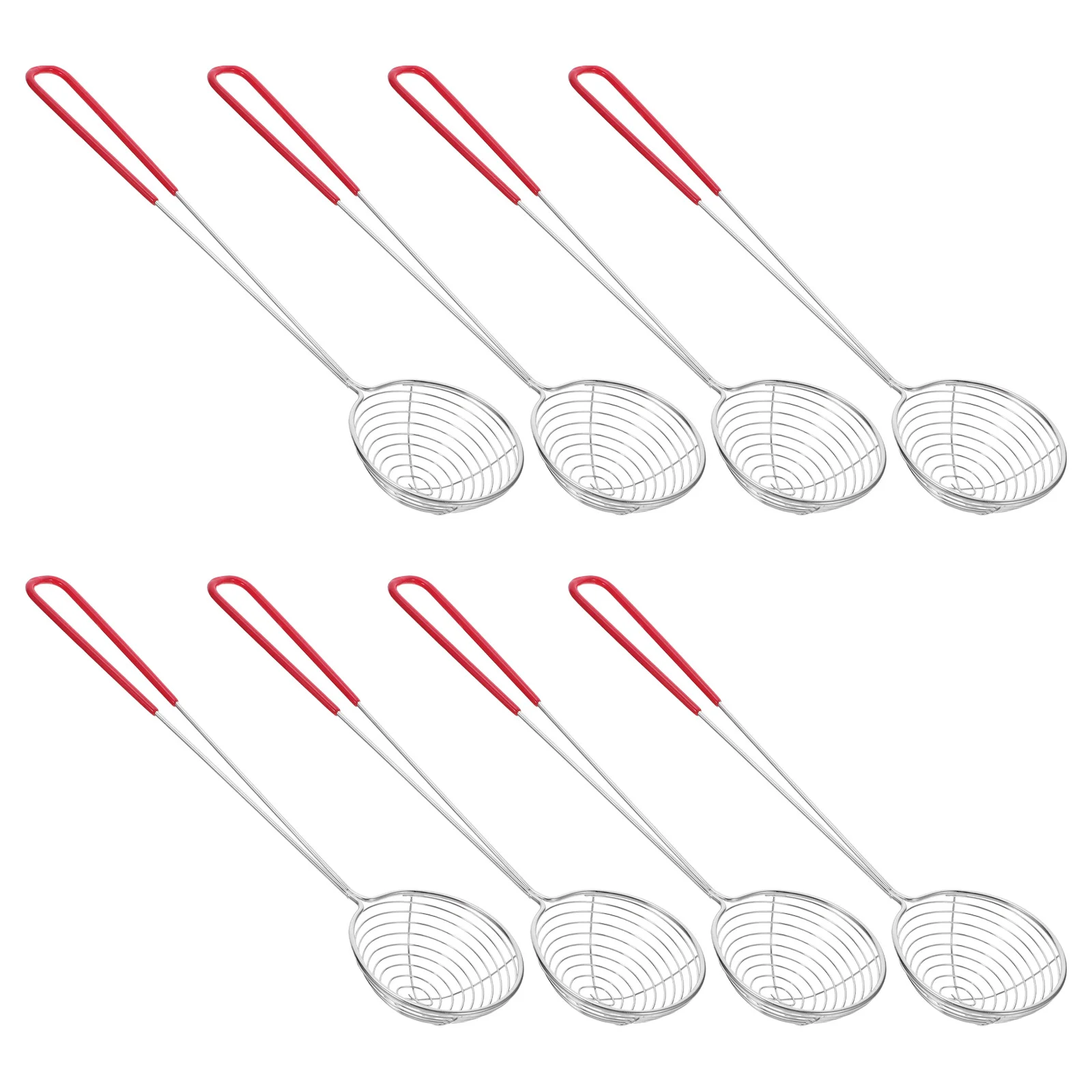 

8Pcs Stainless Steel Skimmer Ladle Wire Strainer Spoons Fine Mesh Filter for Hot Pot Noodle Frying Filter Spoon