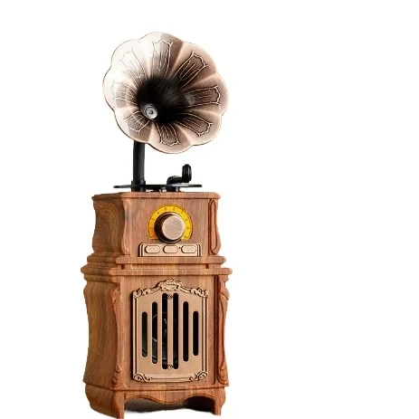 Wireless Bluetooth Speaker, Vintage Gramophone, Radio, Vintage Bluetooth Speaker, Home Living Room