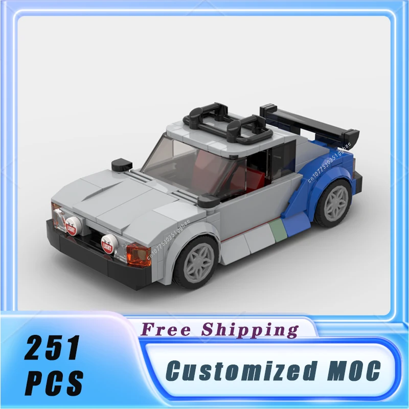 

Classical Speed Vehicle MOC 8 Stud 1990 Escort XR3i Building Blocks Assemble Model Sets DIY Children's Toys Christmas Gifts