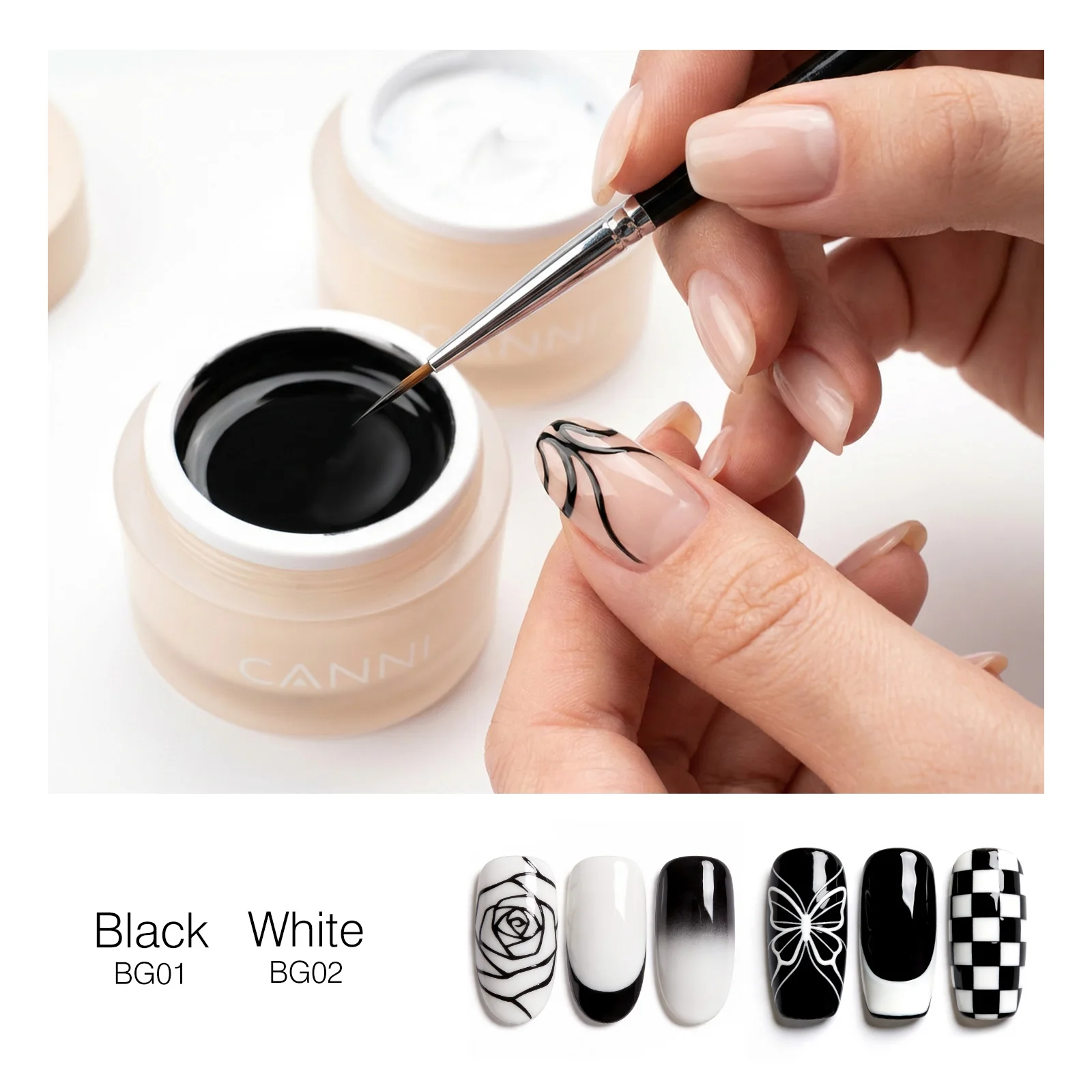 10g CANNI Fiber Base Coat Glasreparatur-Gel Hochglänzender Langlebiger Top Coat Halbtransparentes Milchweißes PVC 3D-Modellier-Gel – Detail 17