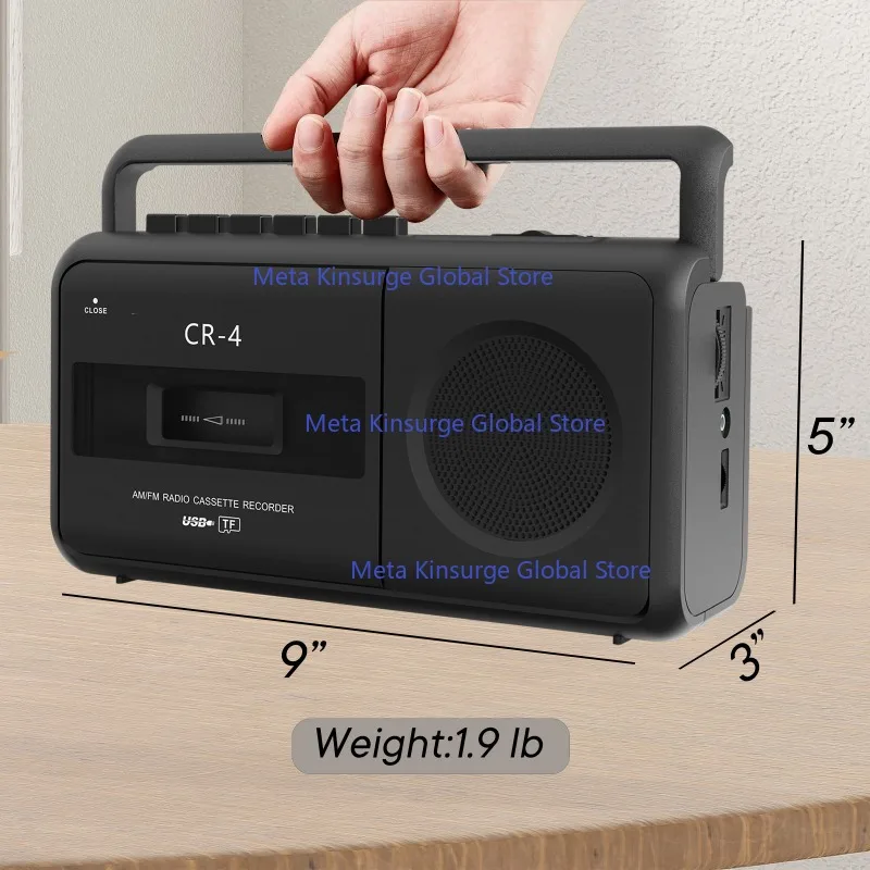 Nostalgic Radio Tape Player Cassette Recorder Multiband Radio Retro