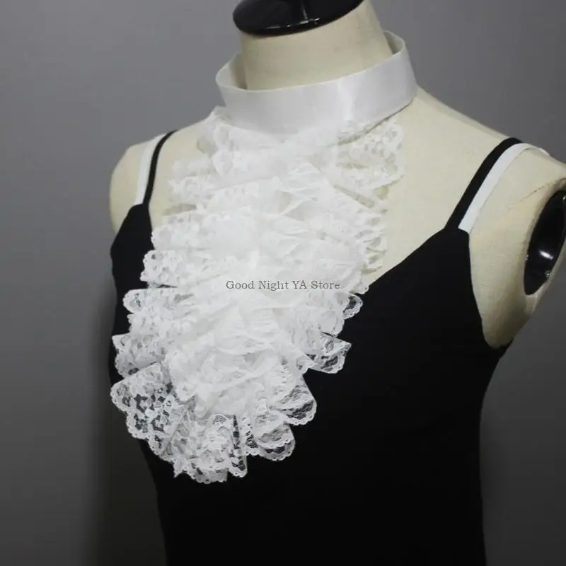 gravata-com-falsa-jabot-renda-com-babados-steampunk-victorians-colonial