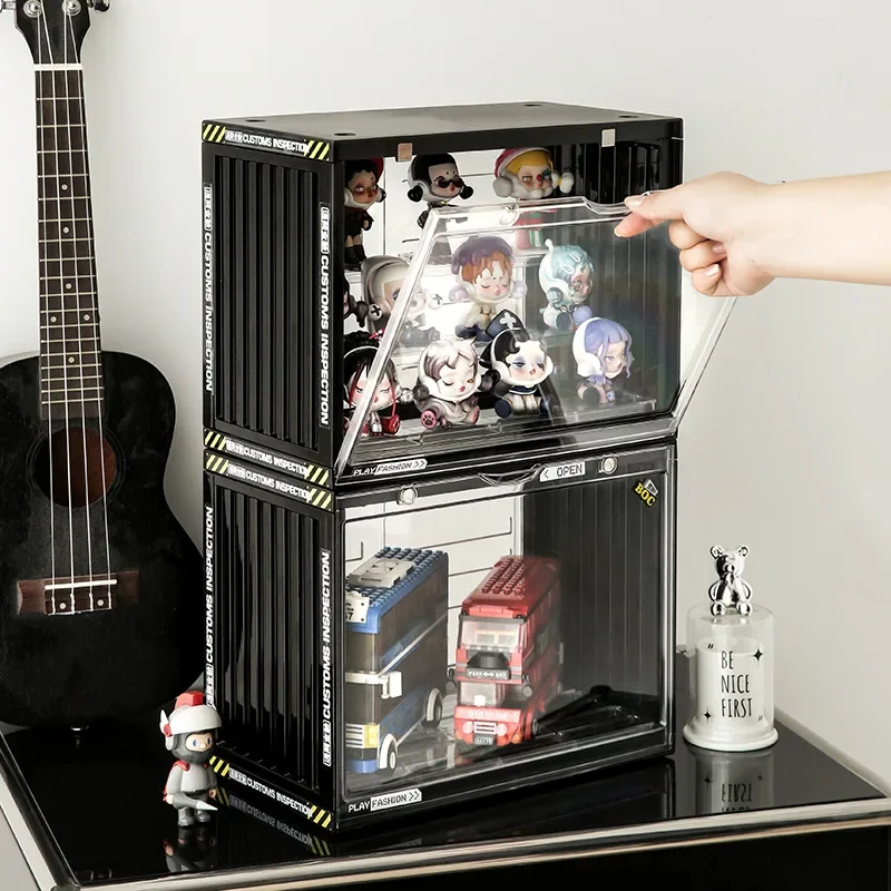 Blind Box Storage Display Rack Container Showcase Dustproof Storage Box Clear Popmart Display Cabinet Anime Figure Toy Storage