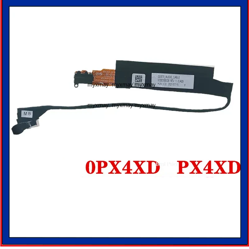 

New Genuine Laptop Headphone Audio Jack for Dell ALIENWARE x17 R1 R2 GDS70 Audio Connect Cable 0PX4XD PX4XD DC02C00SC00