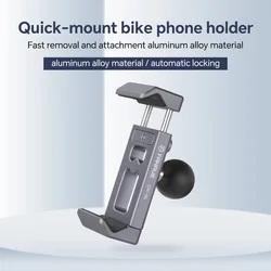 FANAUE Bike Bicycle Mobile Phone Holder 360 View Universal Aluminium alloy Motorcycle Phone Holder For RAM Mounts with 1
