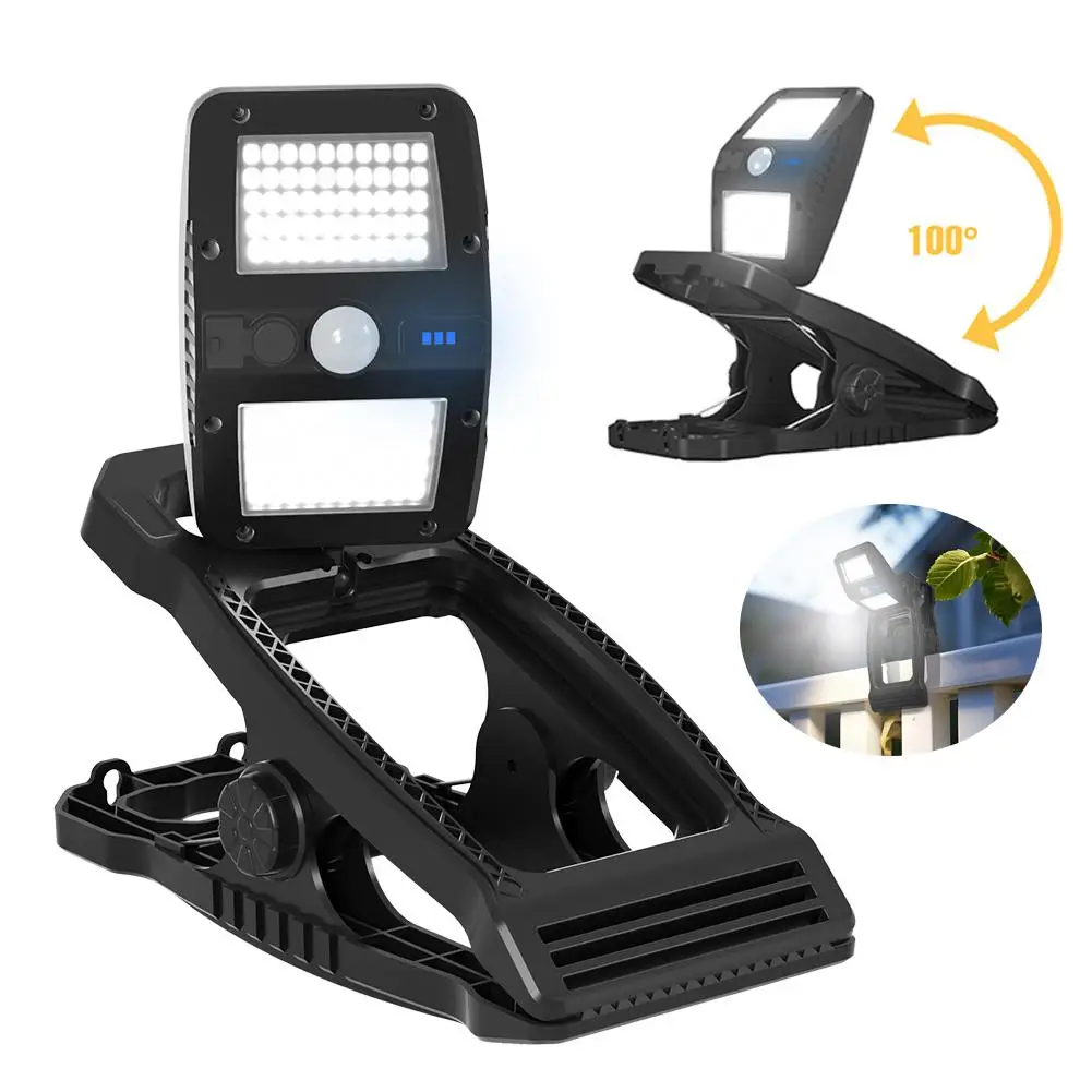 أضواء كليب 360 ° دوران أفقي ذكي كشف جسم الإنسان حبة LED مقاومة للماء للمغامرة الخارجية A7X9 #5