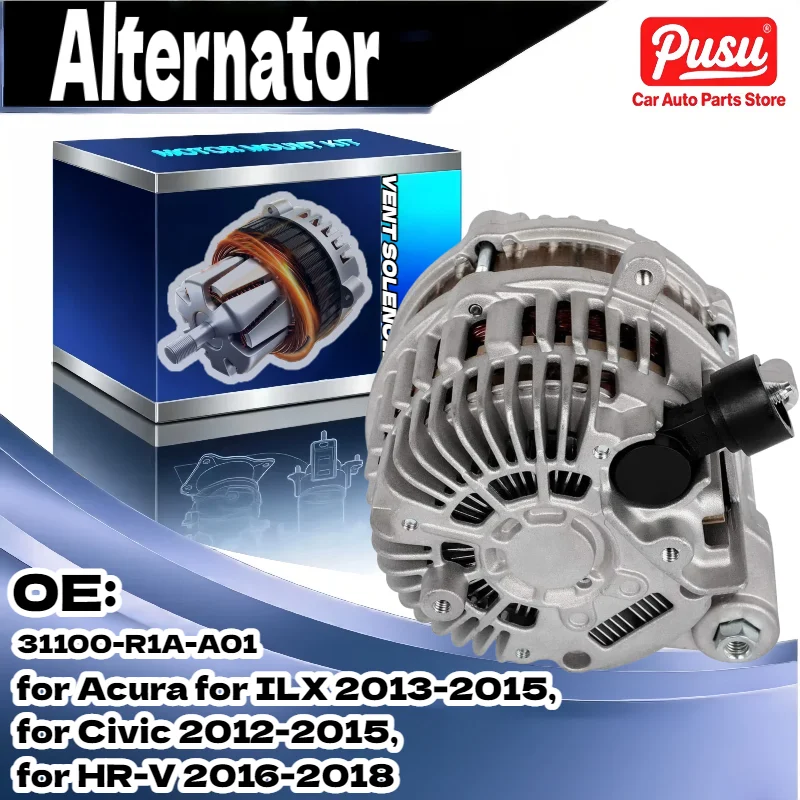 

Alternator Replacement 31100-R1A-A010M2 31100-R1A-A01RM for Acura ILX 2013-2015 for Honda Civic 2012-2015 HR-V 2016-2018