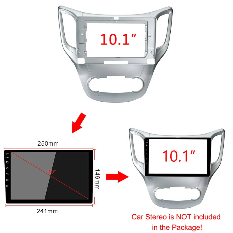 Fits 10.1inch Car Radio Facial Panel For CHANGAN CS35 2012-2016 Adaptor Panel In-dash Mount Installation 2Din Car Dvd Frame Kits