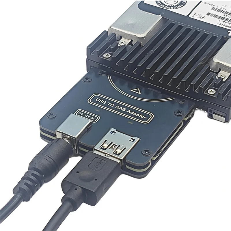 Classic-SAS 29Pin To 5Gbps USB 3.0 Hard Disk Drive Adapter Card With Power Port- SFF-8482 12V/3A Power Supply US PLUG