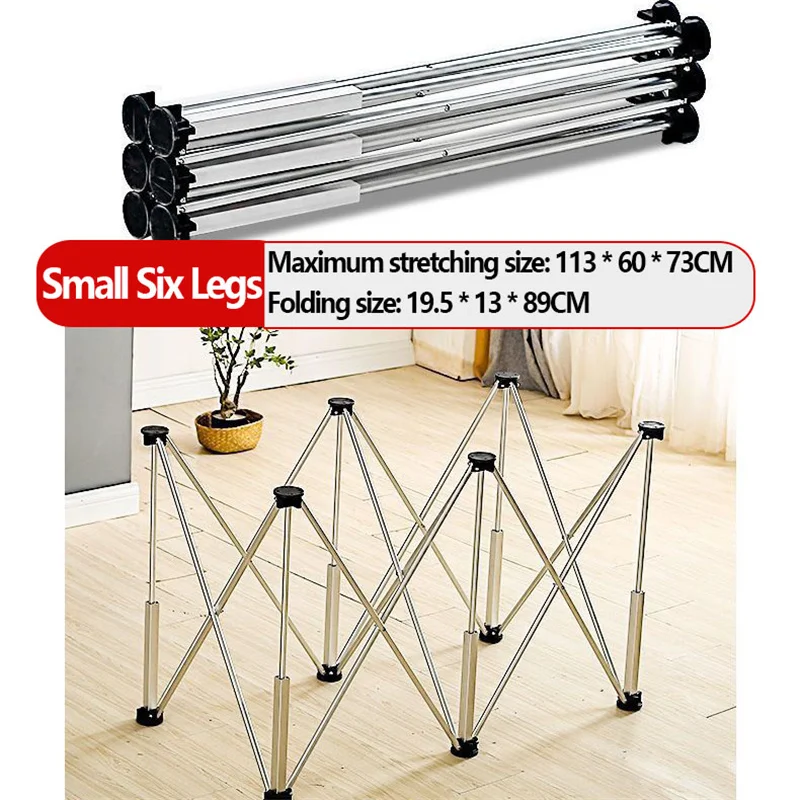 Spider Legs 6-legged Carpentry Decoration Material Receiving Storage Telescopic Folding Aluminum Alloy Cutting Saw Table Bracket