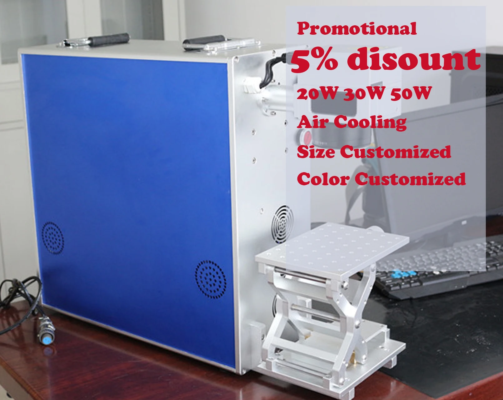 

Factory Direct Sale raycus laser marking machine 50w fiber laser machine 20w 30w