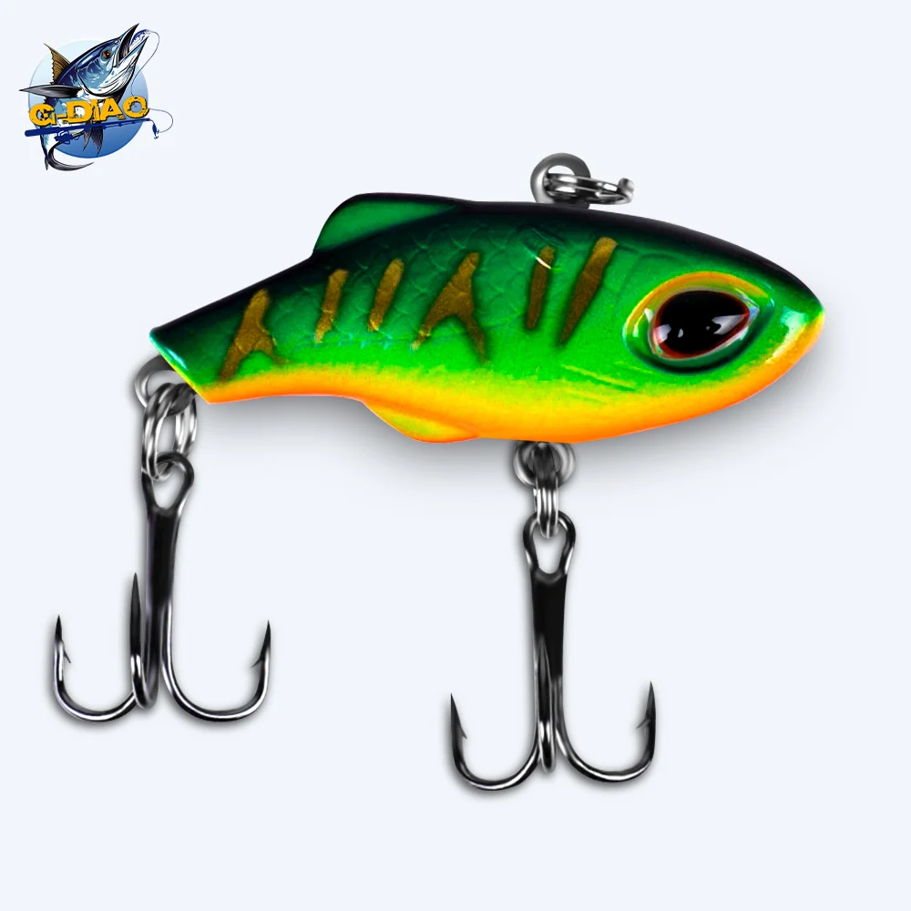 G-DIAO VIB fishing lures freshwater Fishing Hard Bait 3.5CM 5G Tail Hook Sinking to Bottom Wobbler Sinking Fishing Crankbaits