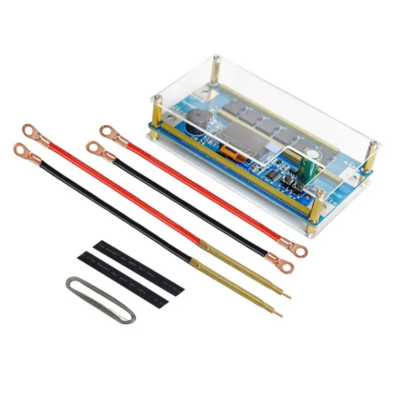 

ABJF-X100 100 Gears DC12V Adjustable Spot Welder Kit Digital Power 12V Battery Controlled 2X MOS Pen With Case Control Board