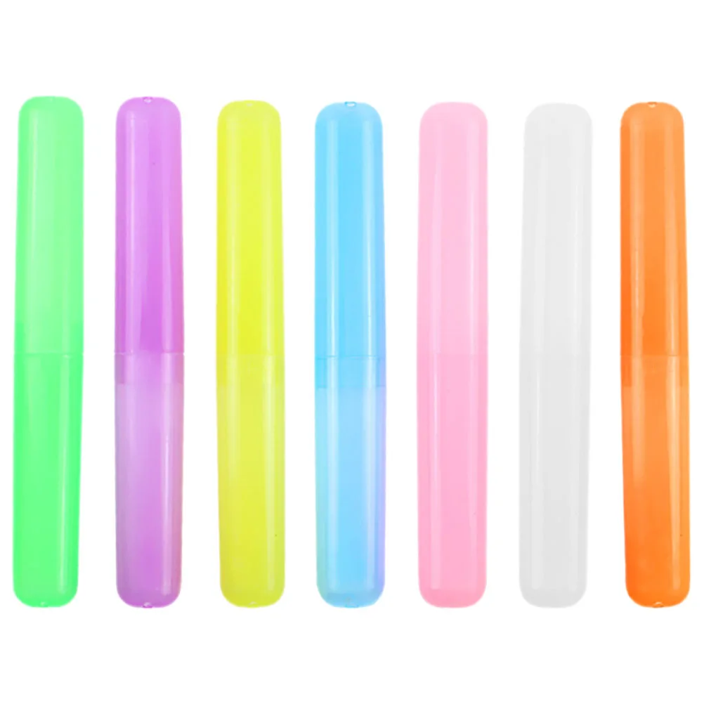 

7pcs 4 Pieces Case Travel Holders Plastic Containers Toothpaste Storage Box Portable Green Blue Pink Red Storage Box Oral Care