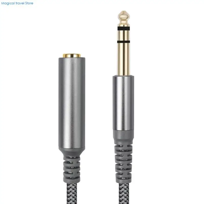 N2UB Auditory Cable 6.35mm Male to Female Cord Double Shielding Noise Reduces