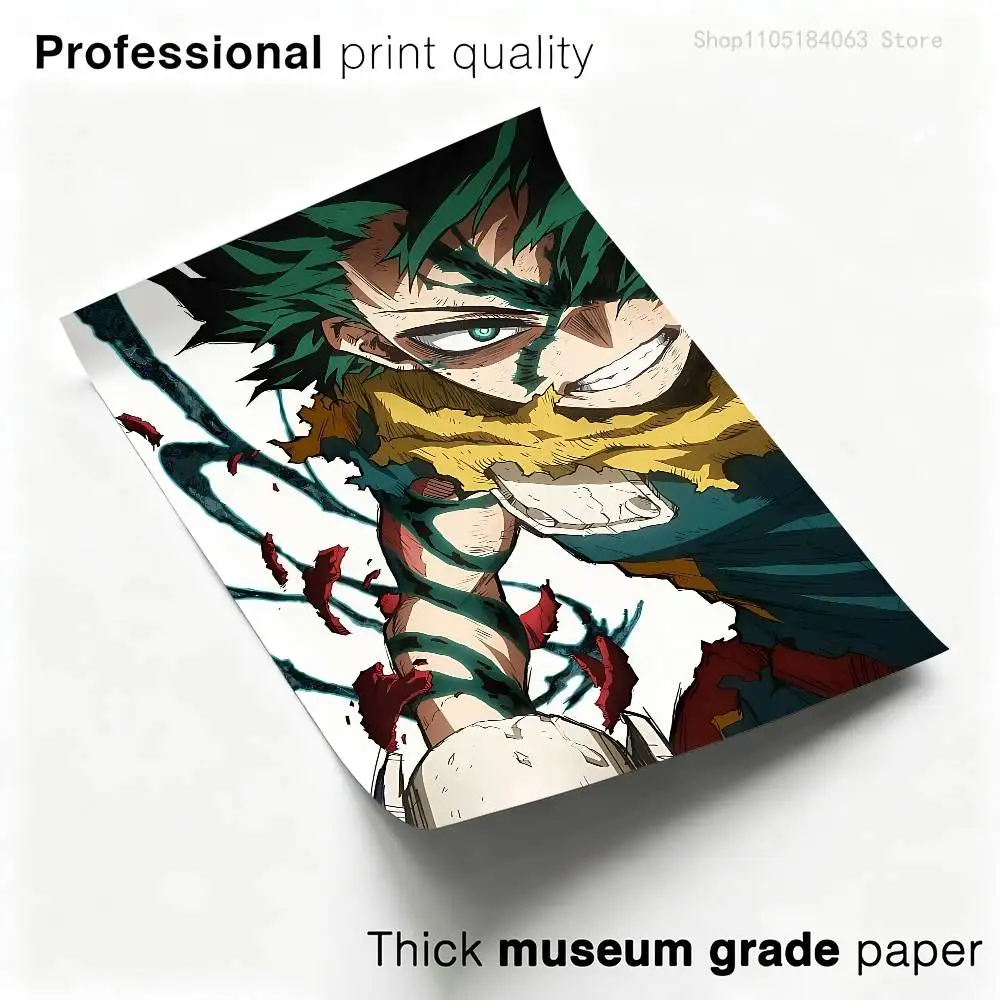 M-My H-Hero A-Academia 8 Poster Multi-Purpose Wall Art for Living Room Bedroom Office Hallway Bar Home Decor Gift