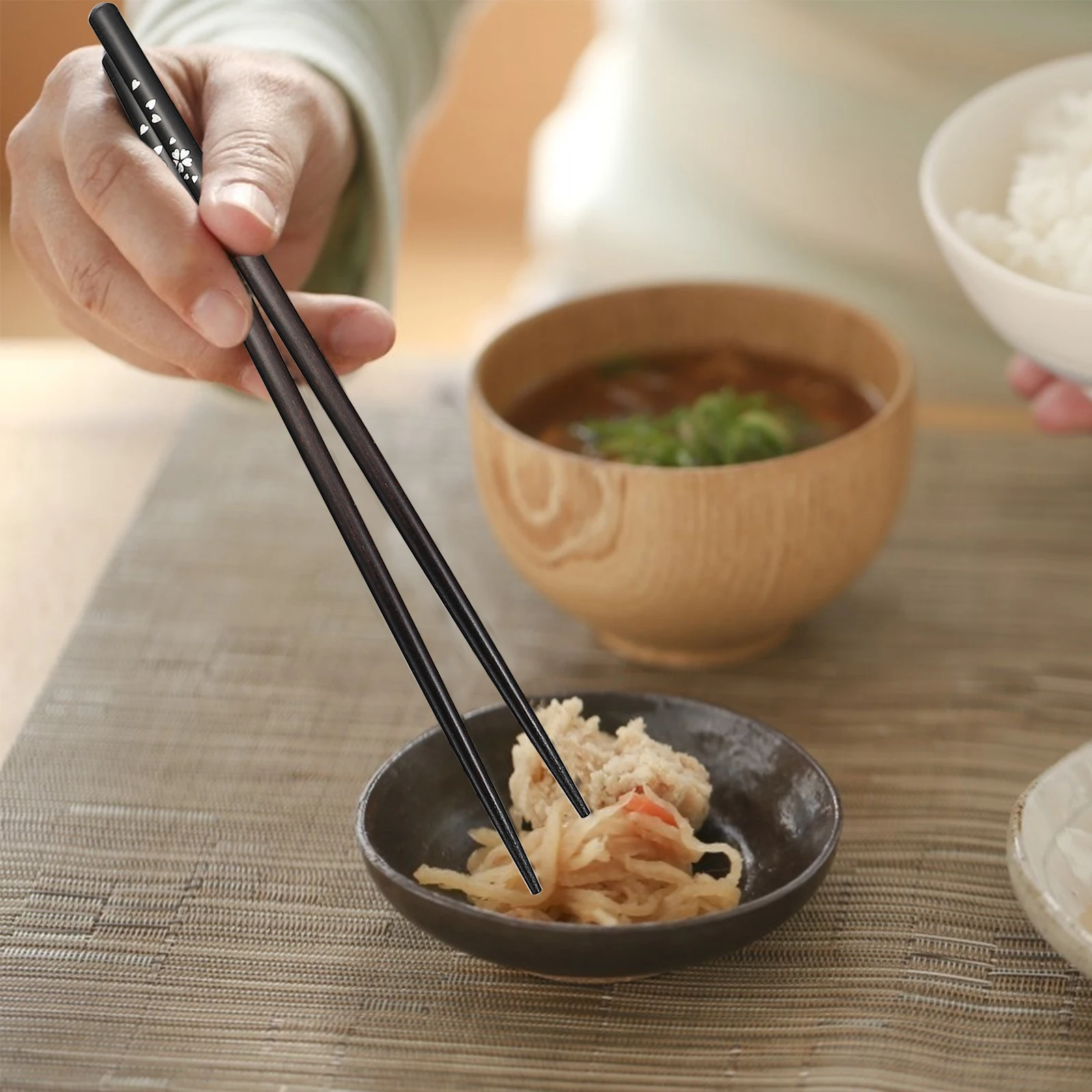 

Chopsticks and Gift Box Holder Rest Home Bulk Gifts Combination Wooden Portable Tableware with Case Child