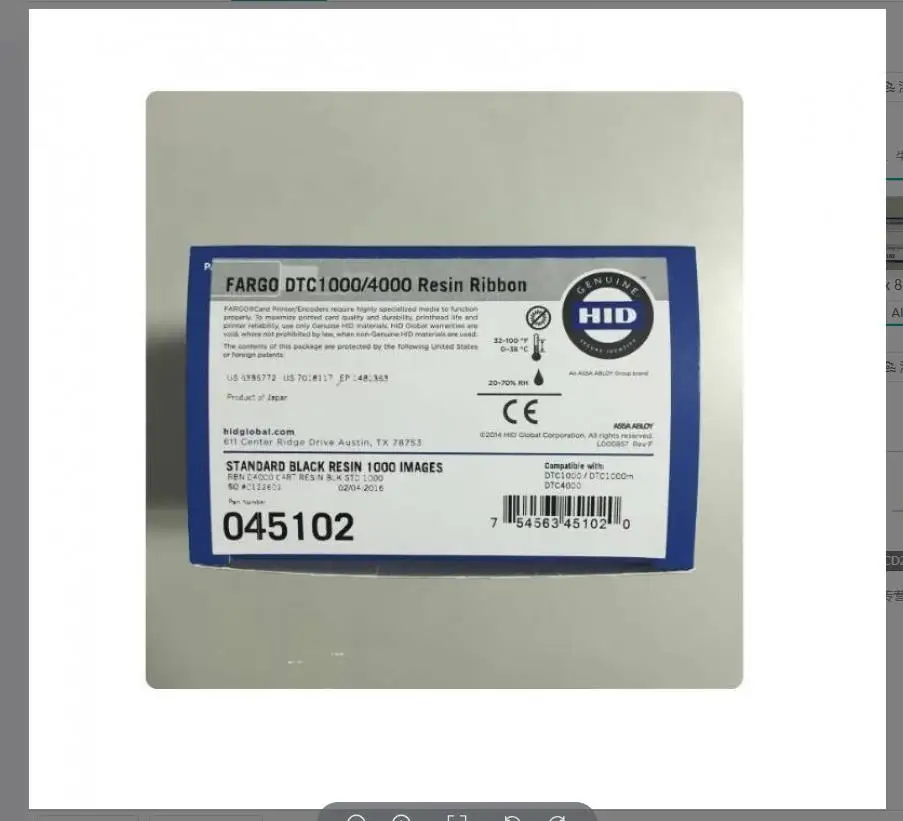 

Оригинальная лента черного/цвета для ленты принтера карточных машин Mijoc50 045102/045500