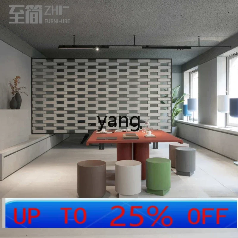 

LMM Square round Table round Stool FRP Outdoor Garden Villa Set Leisure Balcony