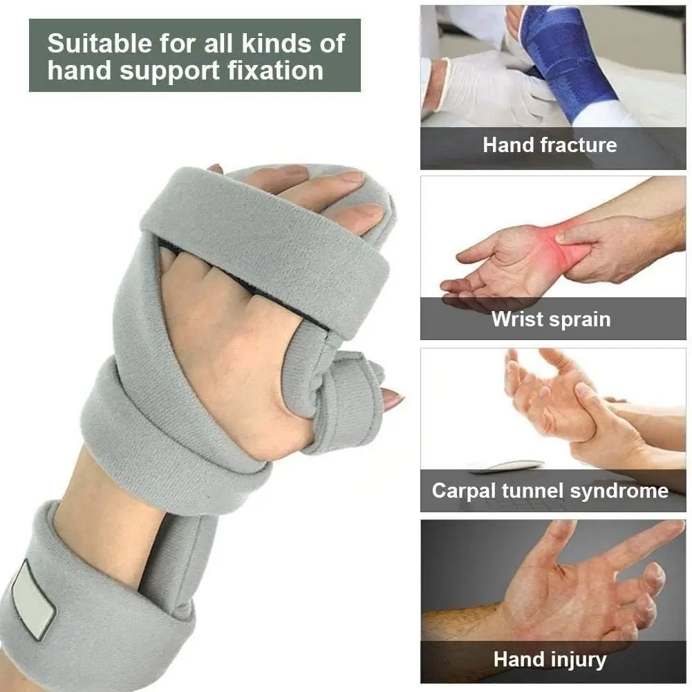Adjustable Left Stroke Hand Brace Support Finger Night Hand Splint Orthopedic Wrist Rest Arthritis Tendonitis Rehabilitation