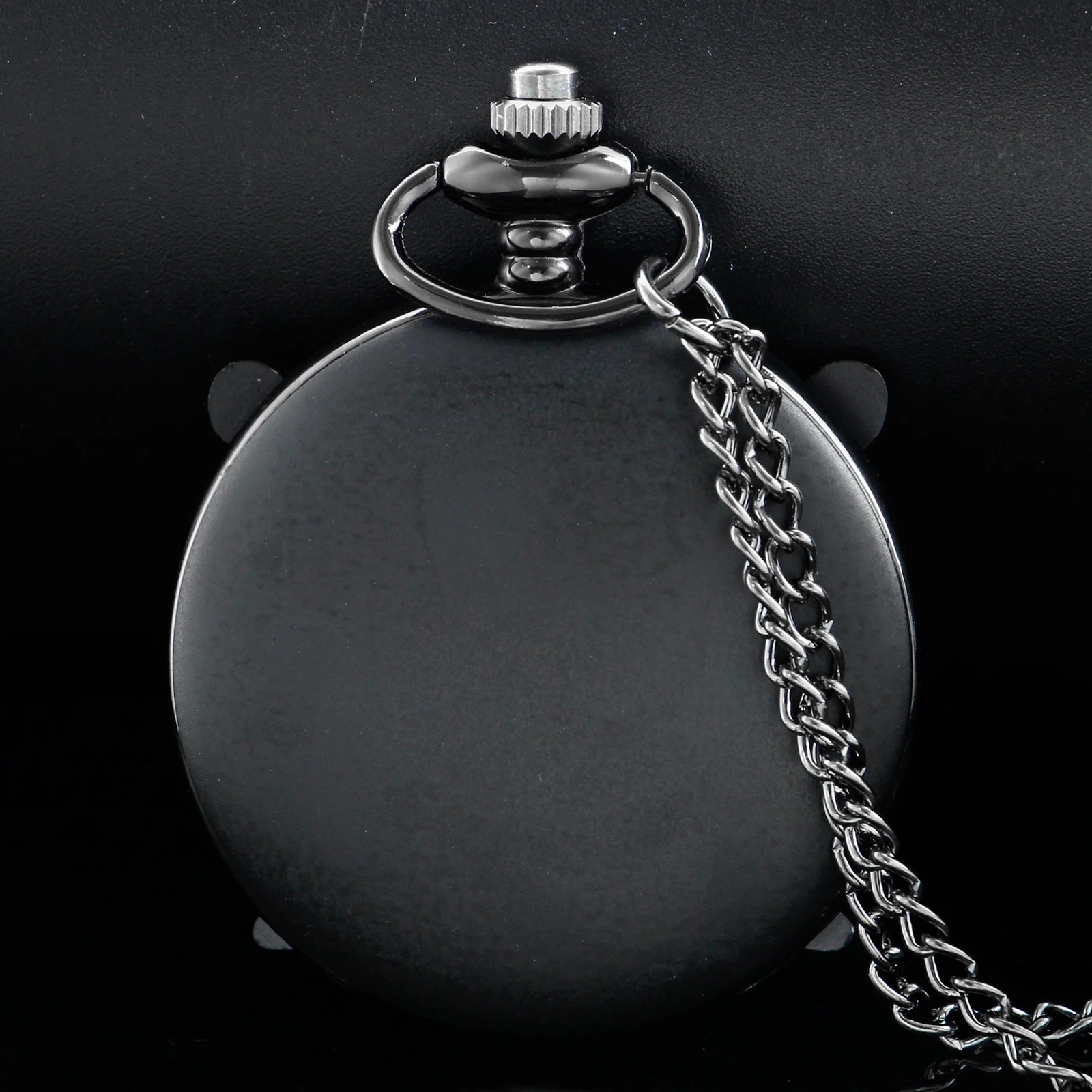 Classic Horror Movie Mask Butcher Black Quartz Pocket Watch Men's Women's Necklace Pendant Jewelry Accessories Relogio De Bolso