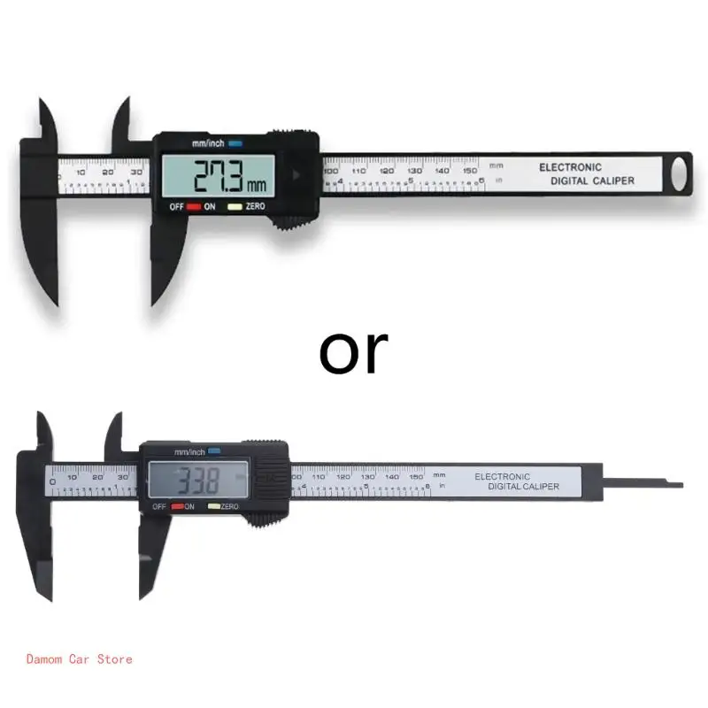 Digital Caliper Measuring Tool Vernier Caliper Micrometer with LCD Screen for DIY Household