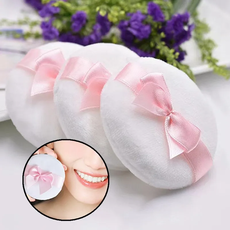 1pc ソフトボウルースパウダーパフ化粧品美容スポンジパフフェイスファンデーションメイクアップ美容ツールアクセサリー