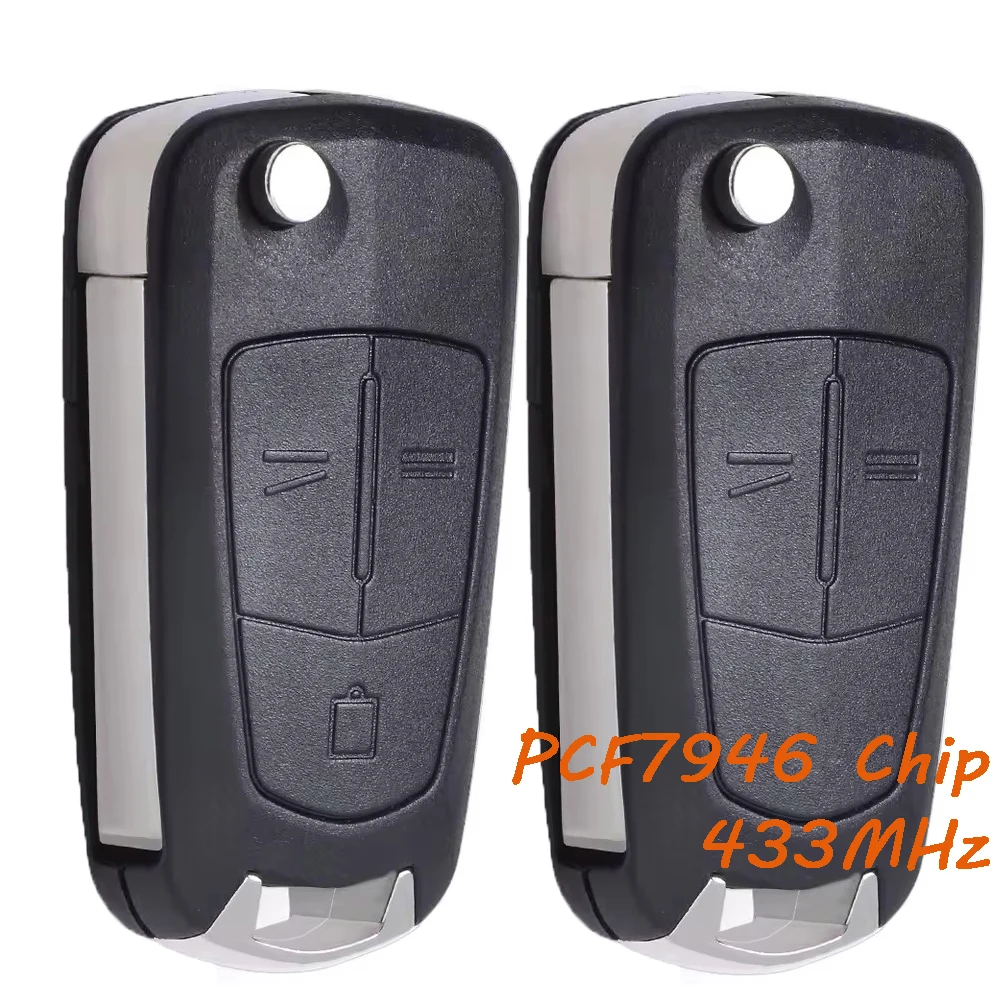 93187508 93187530 433MHz Remote Key Fob PCF7946 for Vauxhall for Opel Vectra C Signum 2003 2004 2005 2006 2007 2008 G3-AM433TX